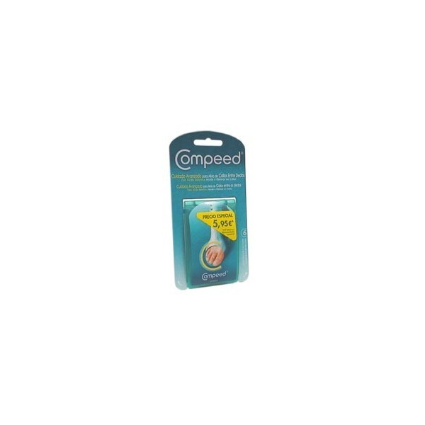 Compeed Cuidado Avanzado para Alivio de Callos entre Dedos, 6 apositos