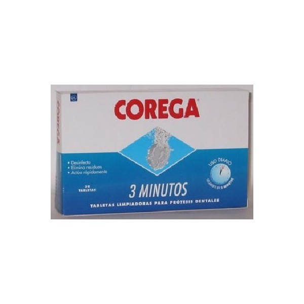 Corega 3 min Oxígeno Activo 30 tabletas
