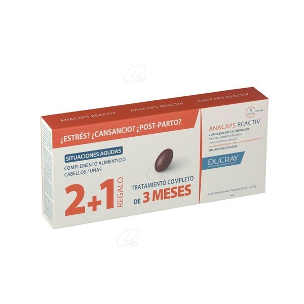 Ducray Anacaps Reactiv 3x30 Capsulas