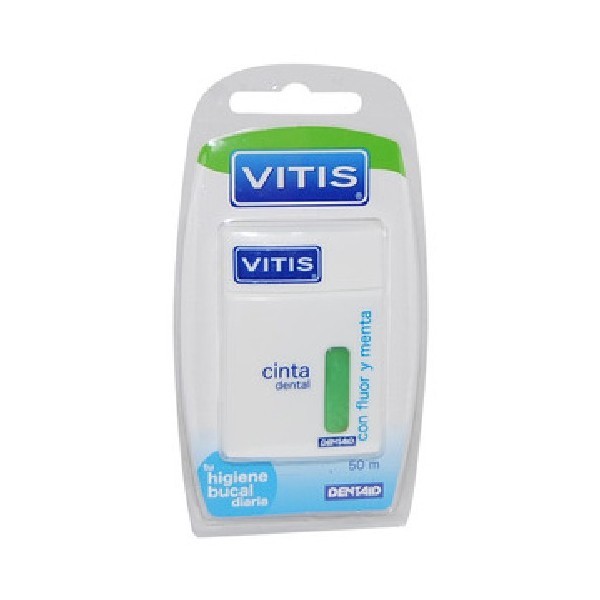 VITIS Cinta dental con fluor y menta
