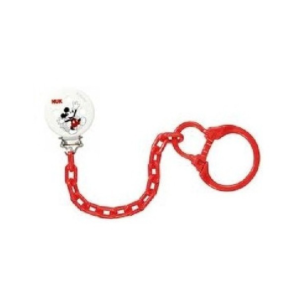 Cadenita Chupete - Nuk (Mickey )Rojo