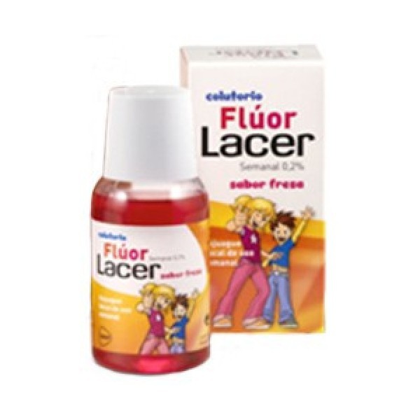 Lacer Flúor Diario Fresa Colutorio Infantil, 100ml