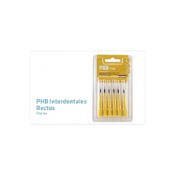 PHB Interdentales rectos Finos 6 ud