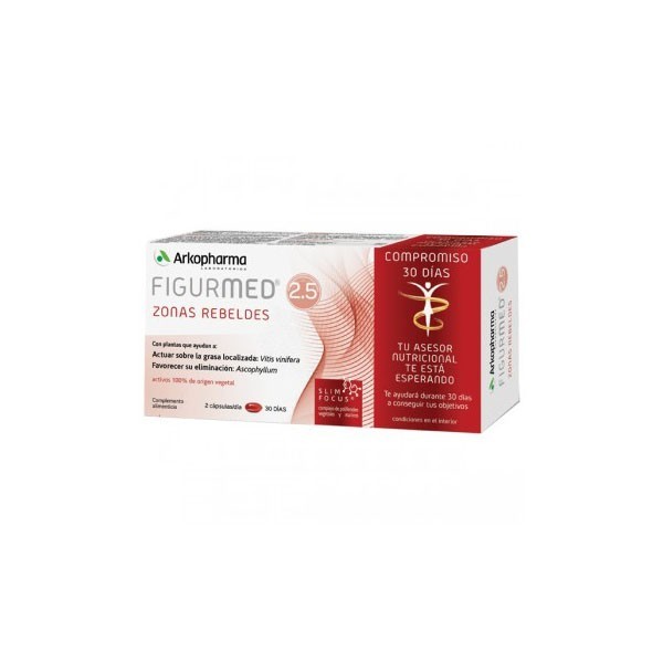 Arkopharma Figurmed 2.5 Zonas rebeldes 60 cápsulas